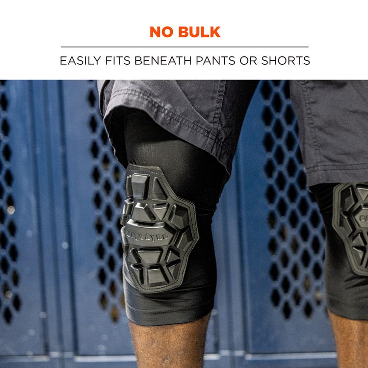 ProFlex 550 Padded Knee Sleeves with 3-Layer Foam Cap, Slip-On, Large/X-Large, Black, Pair