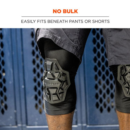 ProFlex 550 Padded Knee Sleeves with 3-Layer Foam Cap, Slip-On, Medium/Large, Black, Pair