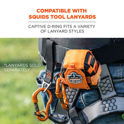 Squids 3171 Anchor Strap Belt Loop Attachment for Tool Tethering, 5 lb Max Working Capacity, 5" Long, Black, 2/Pack