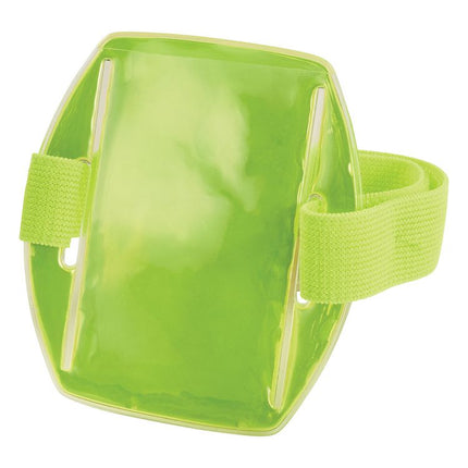 Squids 3386 Arm Band ID/Badge Holder, Vertical, Lime, 3.75 x 4.25 Holder, 2.5 x 4 Insert, 10/Pack