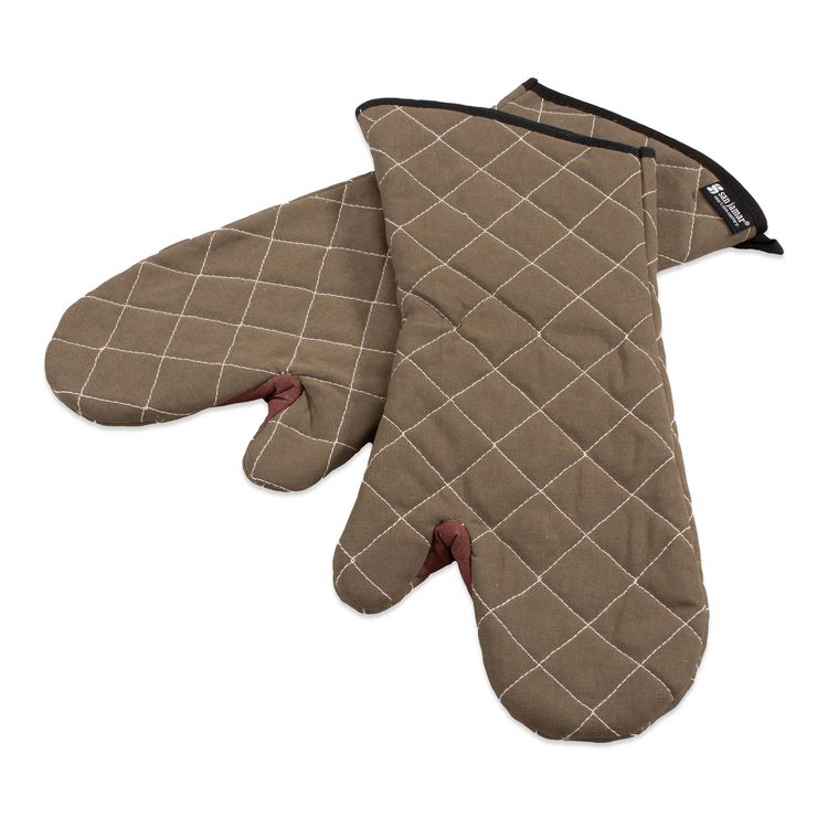 Bestguard Oven Mitt, 17", WebGuard Plus Fabric, Tan, Pair