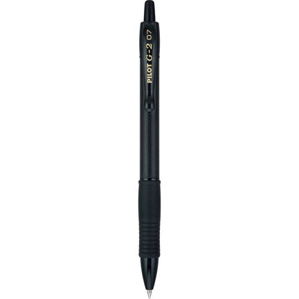G2 Edge Premium Gel Pen, Retractable, Fine 0.7 mm, Black Ink, Black Barrel, 36/Pack
