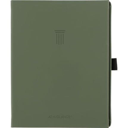 Foundation Undated Weekly/Monthly Planner, 8.5" x 6.75", Green Cover, 12-Month: Undated