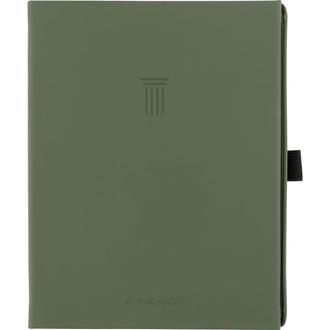 Foundation Undated Weekly/Monthly Planner, 8.5" x 6.75", Green Cover, 12-Month: Undated