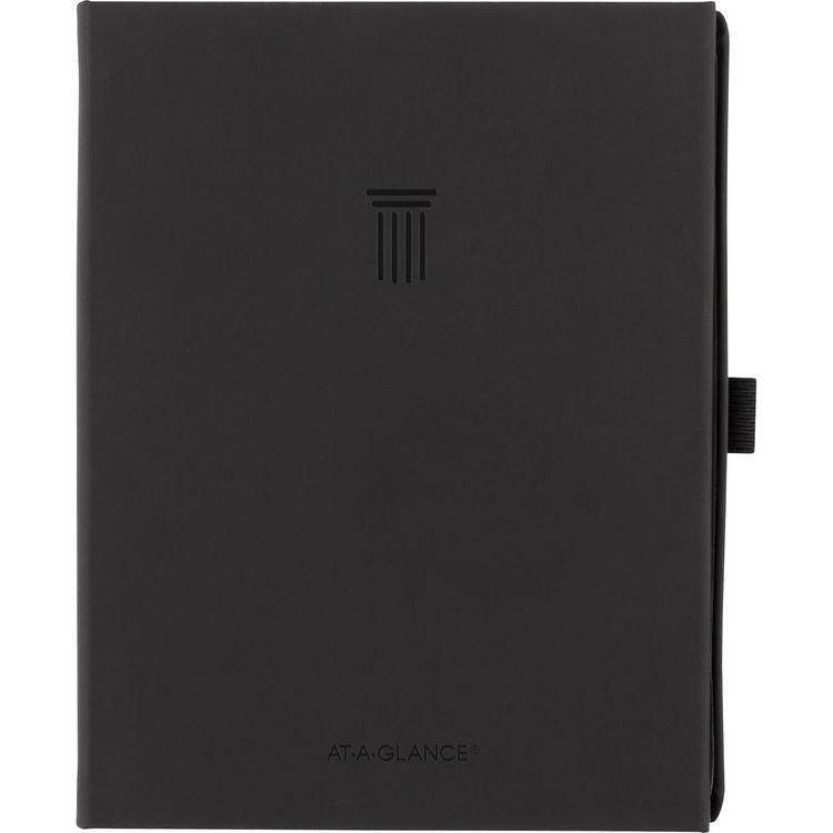 Foundation Undated Weekly/Monthly Planner, 8.5" x 6.75", Black Cover, 12-Month: Undated