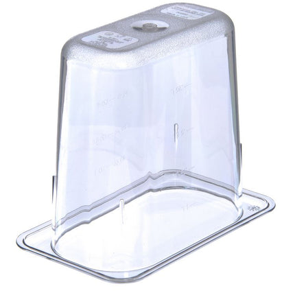 StorPlus Polycarbonate Food Pan, 1.4 qt, 4.25 x 6.93 x 6, Clear, Plastic