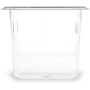 StorPlus Polycarbonate Food Pan, 1.4 qt, 4.25 x 6.93 x 6, Clear, Plastic