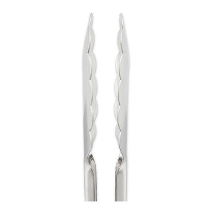 Dura-Kool Tongs, Stainless Steel, 9.5", Silver/Black