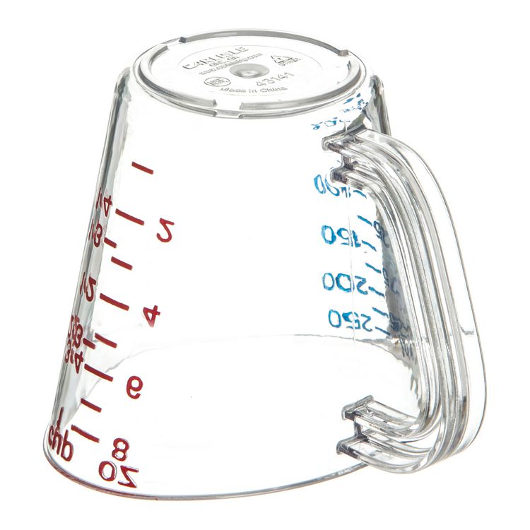 Commercial Measuring Cup, 1 cup, Plastic, Clear