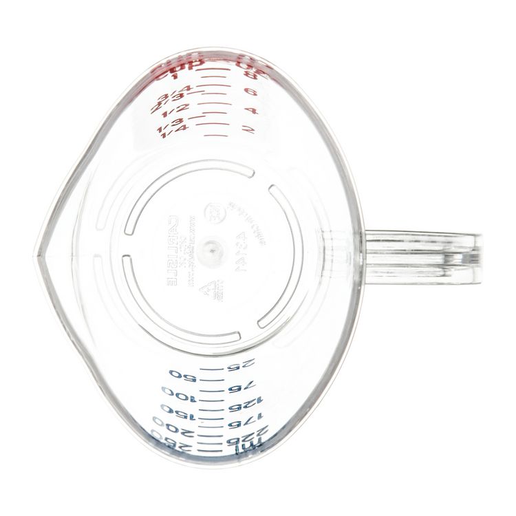 Commercial Measuring Cup, 1 cup, Plastic, Clear