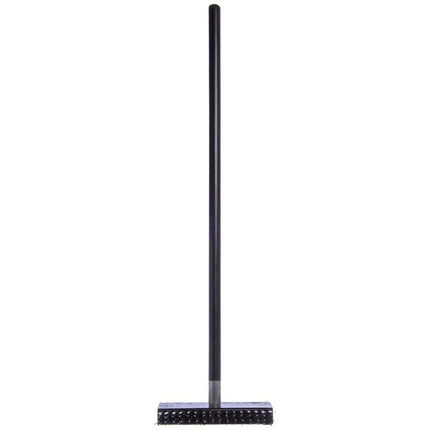 Sparta Broiler Master Grill Brush and Scraper with Handle, Metal Bristles, 30.5" Black Wood Handle