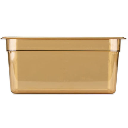 StorPlus High Heat Food Pan, 5.7 qt, 12.75 x 12.75 x 6, Amber, Plastic