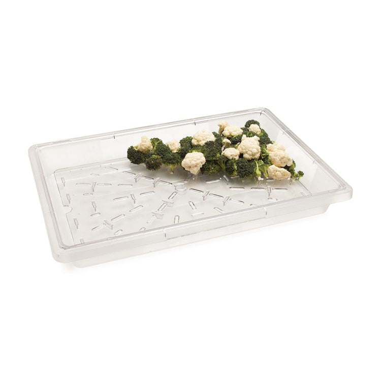 StorPlus Polycarbonate Food Storage Container, 5 gal, 18 x 26 x 3.5, Clear, Plastic