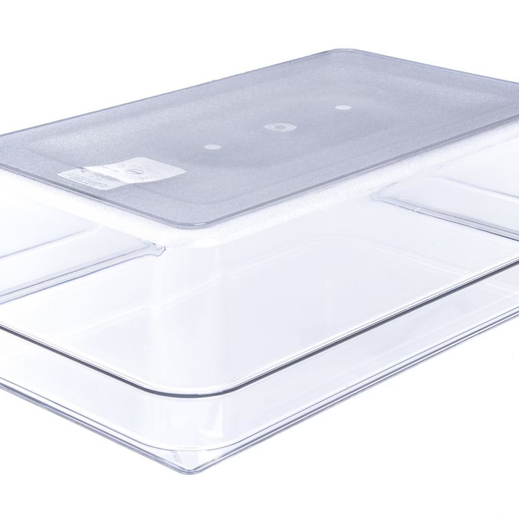 StorPlus Polycarbonate Food Pan, 19.4 qt, 12.5 x 20.75 x 6, Clear, Plastic