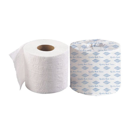 Standard Bath Tissue, White, 2-Ply, 4 x 3, 500 Sheets/Roll, 96 Rolls/Carton