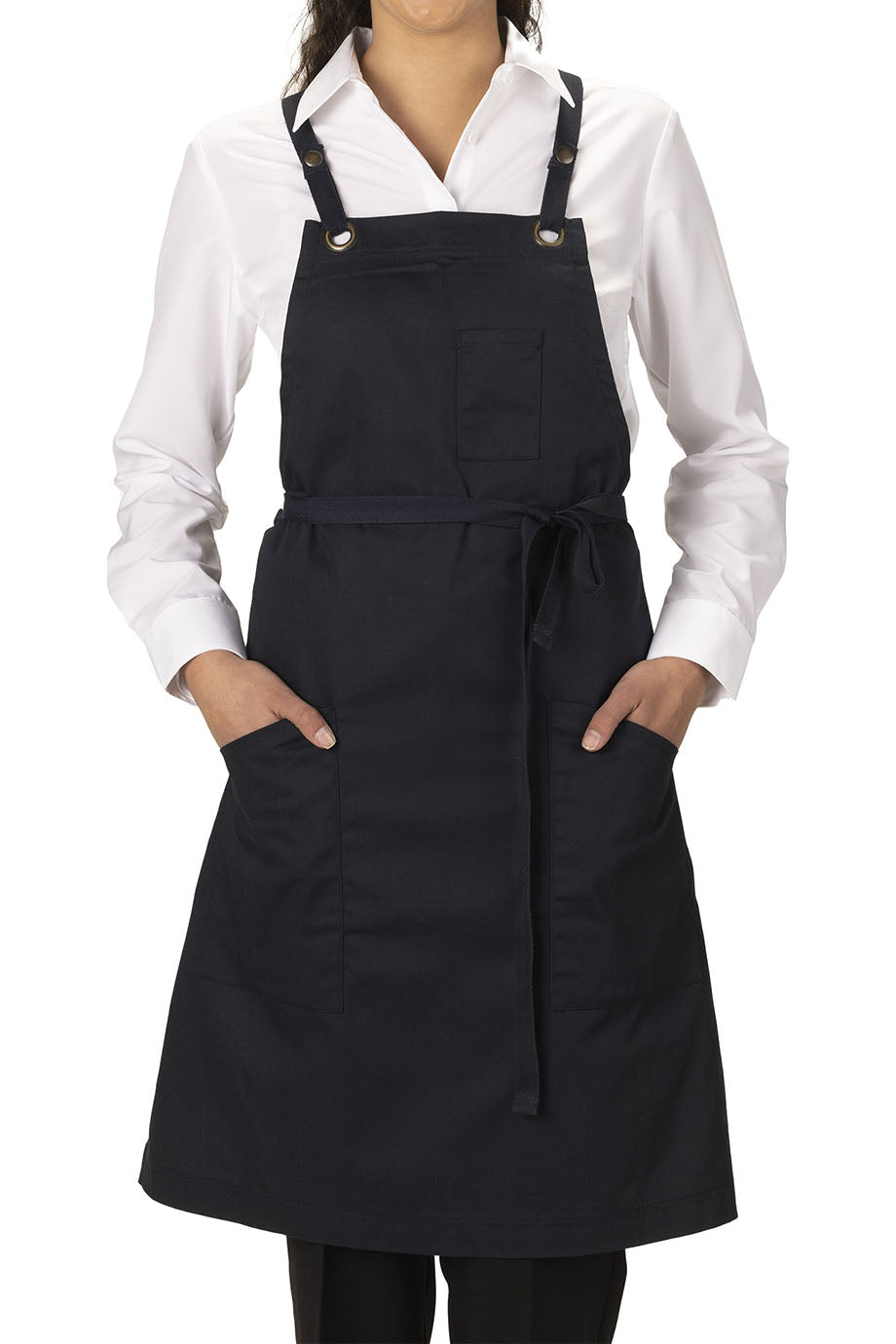 EDWARDS TWILL BIB APRON