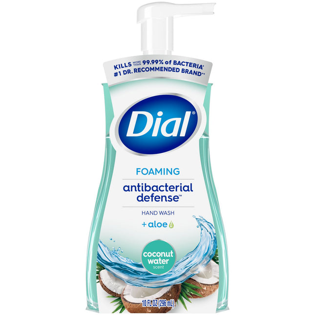 Antibacterial Foaming Hand Wash, Coconut Water Scent, 10 oz, 8/Carton