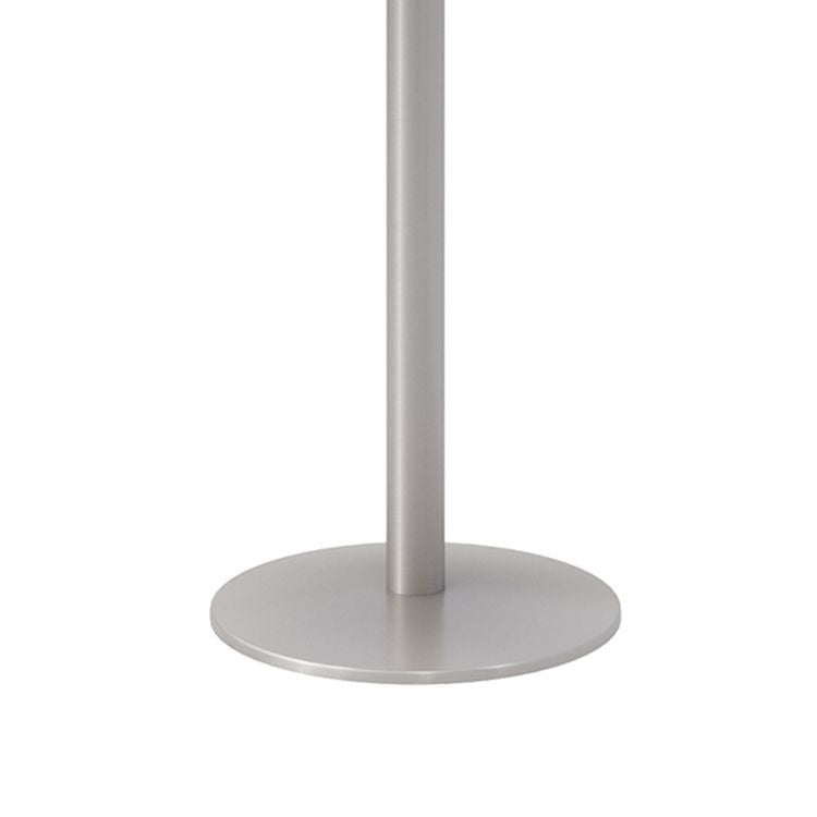 Pedestal Table with Four White Jive Series Chairs, Round, 36" Dia x 29h, Crisp Linen