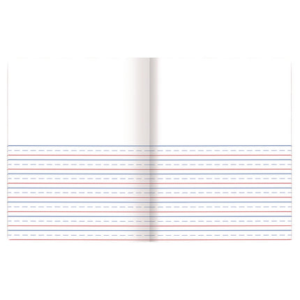 Primary Journal Half Page Ruled, Blue Marble Cover, Primary Rule, (100) 9.75 x 7.5 Sheets