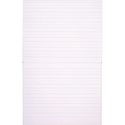 Learn to Letter Primary Journal with Raised Ruling, Manuscript Format, Orange/White/Blue Cover, (40) 10 x 8 Sheets