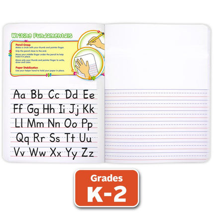 Primary Journal Half Page Ruled, Blue Marble Cover, Primary Rule, (100) 9.75 x 7.5 Sheets