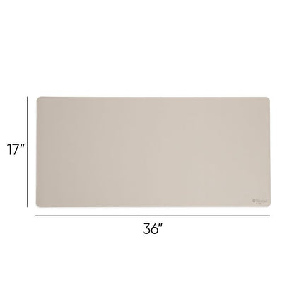 Vegan Leather Desk Pads, 36 x 17, SandStone