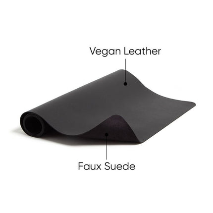 Vegan Leather Desk Pads, 36 x 17, Charcoal