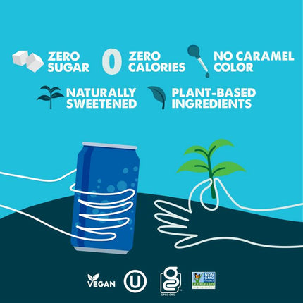Zero Sugar Naturally Sweetened Green Tea, 12 oz Can, 12/Carton