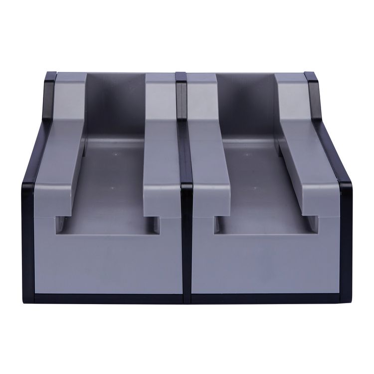 Cutlerease Base, Holds 2 Dispensers, 10.25 x 11 x 5.25, Gray/Black