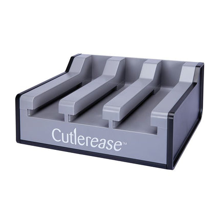 Cutlerease Dispensing System Starter Kit, Holds 120 Forks/120 Knives/120 Spoons, 12.5 x 12.5 x 29.25, Gray/Black