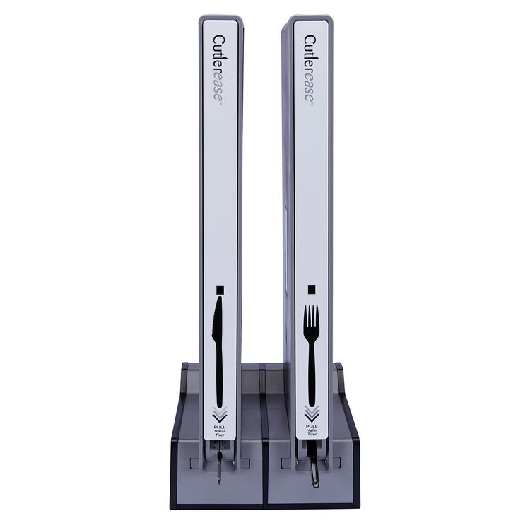 Cutlerease Base, Holds 2 Dispensers, 10.25 x 11 x 5.25, Gray/Black