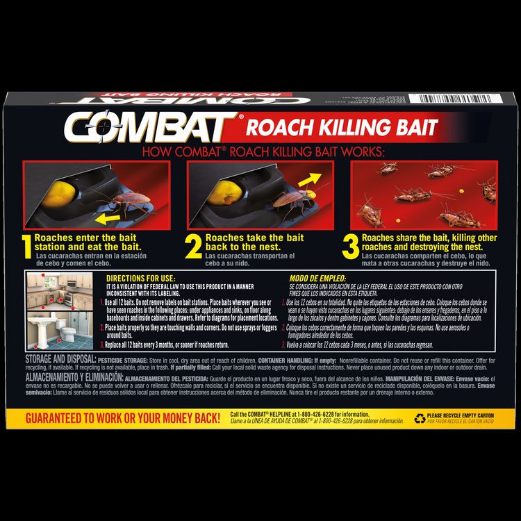 Roach Bait Insecticide, 0.42 oz, 12/Pack, 10 Packs/Carton