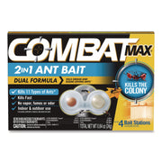 Max 2-in-1 Ant Bait, 4/Pack, 8 Packs/Carton