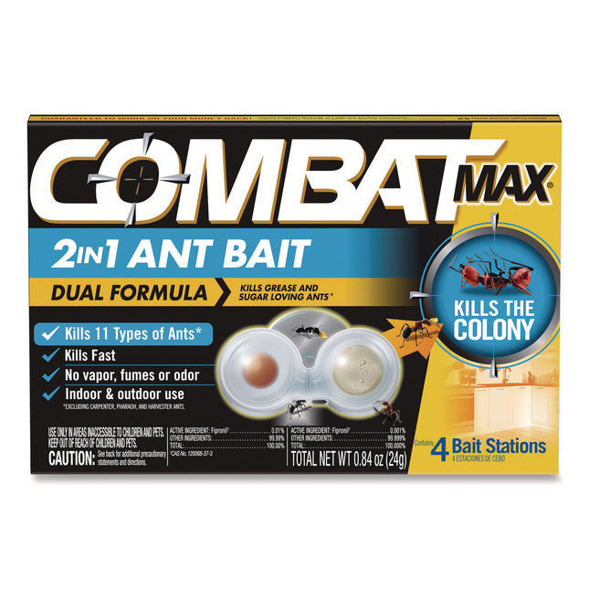 Max 2-in-1 Ant Bait, 4/Pack, 8 Packs/Carton