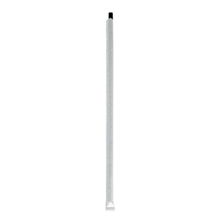 Wrapped Giant Straws, 10.25", Polypropylene, Black, 1,200/Carton