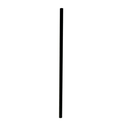 Wrapped Jumbo Paper Straws, 7.75", Paper, Black, 1,280/Carton