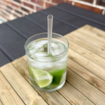Jumbo Straws, 7.75", Polypropylene, Clear, 12,500/Carton