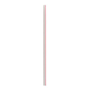 Jumbo Straws, 7.75", Polypropylene, Red/White Striped, 12,500/Carton