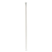 Wrapped Jumbo Straws, 10.25", Polypropylene, Red/White Striped, 2,000/Carton