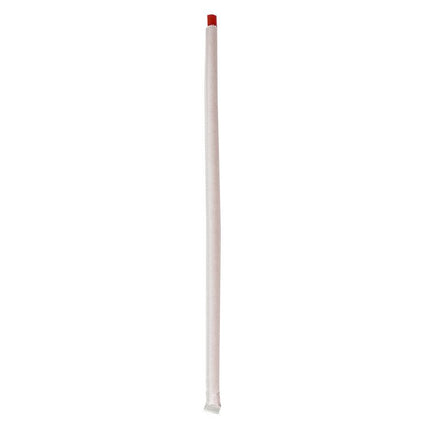 Wrapped Jumbo Straws, 10.25", Polypropylene, Red, 2,000/Carton