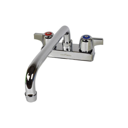 WorkForce Standard Duty Faucet, 4.55" Height/10" Reach, Chrome-Plated Brass