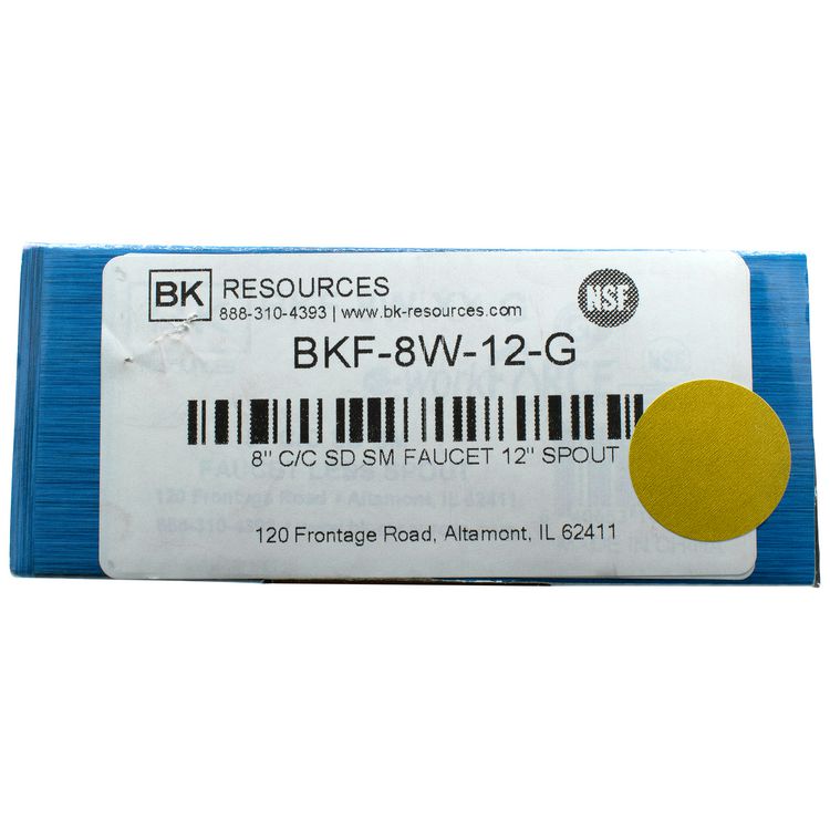 WorkForce Standard Duty Faucet, 4.62" Height/12" Reach, Chrome-Plated Brass