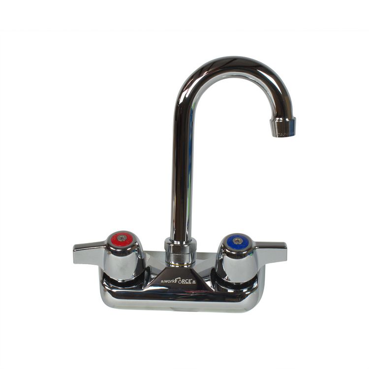 WorkForce Standard Duty Faucet, 7.88" Height/3" Reach, Chrome-Plated Brass