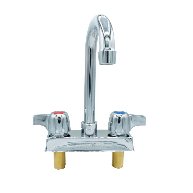 WorkForce Standard Duty Faucet. 7.88" Height/3.5" Reach, Chrome-Plated Brass