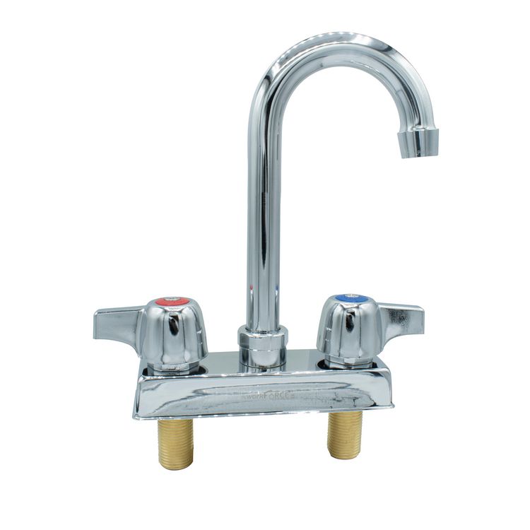 WorkForce Standard Duty Faucet. 7.88" Height/3.5" Reach, Chrome-Plated Brass