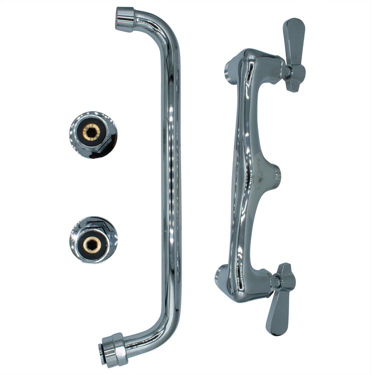 WorkForce Standard Duty Faucet, 4.62" Height/12" Reach, Chrome-Plated Brass