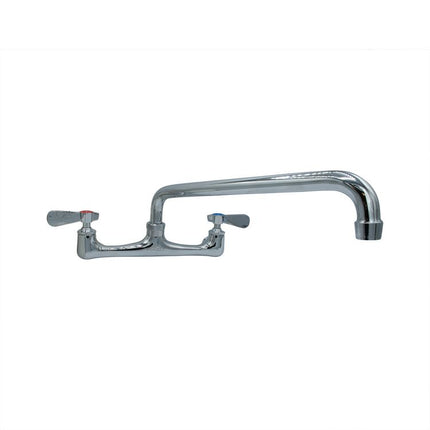WorkForce Standard Duty Faucet, 4.62" Height/12" Reach, Chrome-Plated Brass