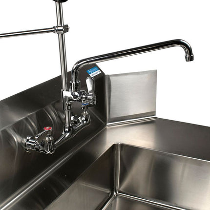 WorkForce Prerinse Add-A-Faucet, 4.62" Height/12" Reach, Chrome