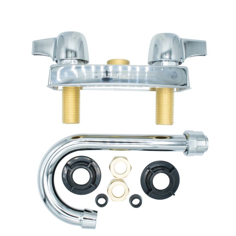 WorkForce Standard Duty Faucet. 7.88" Height/3.5" Reach, Chrome-Plated Brass