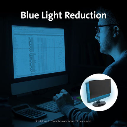 Magnetic Monitor Privacy Screen for 23" Widescreen Flat Panel Monitors, 16:9 Aspect Ratio